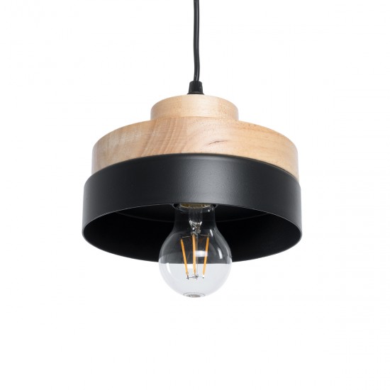 GLOBOSTAR® RUHIEL 01233 Μοντέρνο Κρεμαστό Φωτιστικό Οροφής με Ντουί 1 x E27 AC 220-240V IP20 - Μαύρο & Μπεζ - Μ18 x Π18 x Υ12cm GLOBOSTAR® RUHIEL 01233 Μοντέρνο Κρεμαστό Φωτιστικό Οροφής με Ντουί 1 x E27 AC 220-240V IP20 - Μαύρο & Μπεζ - Μ18 x Π18 x Υ12cm