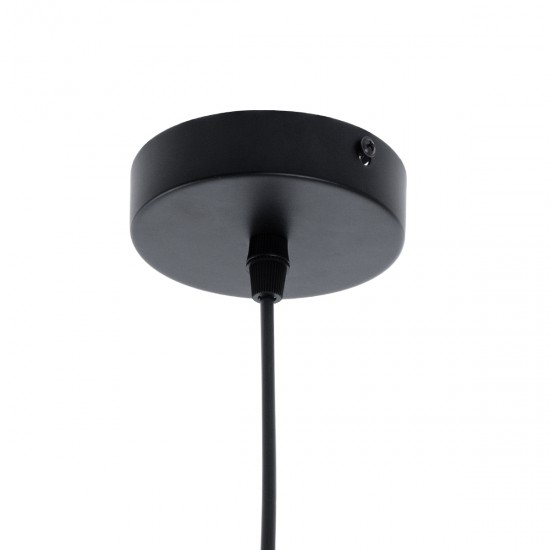 GLOBOSTAR® RUHIEL 01233 Μοντέρνο Κρεμαστό Φωτιστικό Οροφής με Ντουί 1 x E27 AC 220-240V IP20 - Μαύρο & Μπεζ - Μ18 x Π18 x Υ12cm GLOBOSTAR® RUHIEL 01233 Μοντέρνο Κρεμαστό Φωτιστικό Οροφής με Ντουί 1 x E27 AC 220-240V IP20 - Μαύρο & Μπεζ - Μ18 x Π18 x Υ12cm