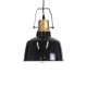 GLOBOSTAR® DEVOTA 01235 Vintage Κρεμαστό Φωτιστικό Οροφής με Ντουί 1 x E27 AC 220-240V IP20 - Μαύρο & Χρυσό - Μ22 x Π22 x Υ30cm