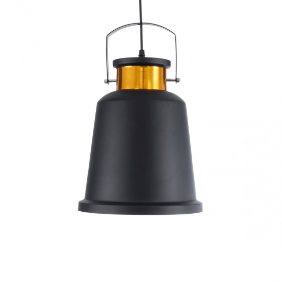 GLOBOSTAR® NUNZIATA 01236 Vintage Κρεμαστό Φωτιστικό Οροφής με Ντουί 1 x E27 AC 220-240V IP20 - Μαύρο & Χρυσό - Μ26 x Π26 x Υ40cm GLOBOSTAR® NUNZIATA 01236 Vintage Κρεμαστό Φωτιστικό Οροφής με Ντουί 1 x E27 AC 220-240V IP20 - Μαύρο & Χρυσό - Μ26 x Π26 x Υ40cm
