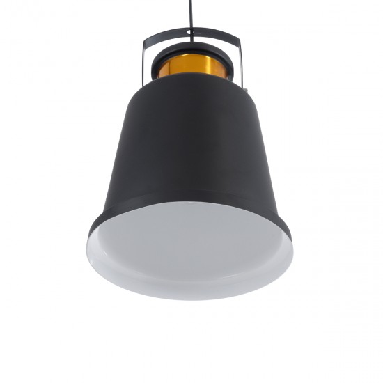 GLOBOSTAR® NUNZIATA 01236 Vintage Κρεμαστό Φωτιστικό Οροφής με Ντουί 1 x E27 AC 220-240V IP20 - Μαύρο & Χρυσό - Μ26 x Π26 x Υ40cm GLOBOSTAR® NUNZIATA 01236 Vintage Κρεμαστό Φωτιστικό Οροφής με Ντουί 1 x E27 AC 220-240V IP20 - Μαύρο & Χρυσό - Μ26 x Π26 x Υ40cm
