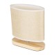 GLOBOSTAR® CHIARA 01241 Boho Επιτραπέζιο Φωτιστικό Πορτατίφ με Ντουί 1 x E27 AC 220-240V IP20 - Μπεζ - Μ25 x Π12 x Υ26cm