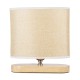 GLOBOSTAR® CHIARA 01241 Boho Επιτραπέζιο Φωτιστικό Πορτατίφ με Ντουί 1 x E27 AC 220-240V IP20 - Μπεζ - Μ25 x Π12 x Υ26cm