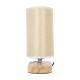 GLOBOSTAR® CHIARA 01241 Boho Επιτραπέζιο Φωτιστικό Πορτατίφ με Ντουί 1 x E27 AC 220-240V IP20 - Μπεζ - Μ25 x Π12 x Υ26cm