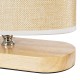 GLOBOSTAR® CHIARA 01241 Boho Επιτραπέζιο Φωτιστικό Πορτατίφ με Ντουί 1 x E27 AC 220-240V IP20 - Μπεζ - Μ25 x Π12 x Υ26cm