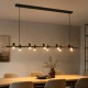GLOBOSTAR® ALFREDA 01242 Μοντέρνο Κρεμαστό Φωτιστικό Οροφής με Ντουί 10 x E27 AC 220-240V IP20 - Μαύρο - Μ140 x Π18 x Υ7cm GLOBOSTAR® ALFREDA 01242 Μοντέρνο Κρεμαστό Φωτιστικό Οροφής με Ντουί 10 x E27 AC 220-240V IP20 - Μαύρο - Μ140 x Π18 x Υ7cm