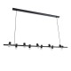 GLOBOSTAR® ALFREDA 01242 Μοντέρνο Κρεμαστό Φωτιστικό Οροφής με Ντουί 10 x E27 AC 220-240V IP20 - Μαύρο - Μ140 x Π18 x Υ7cm GLOBOSTAR® ALFREDA 01242 Μοντέρνο Κρεμαστό Φωτιστικό Οροφής με Ντουί 10 x E27 AC 220-240V IP20 - Μαύρο - Μ140 x Π18 x Υ7cm
