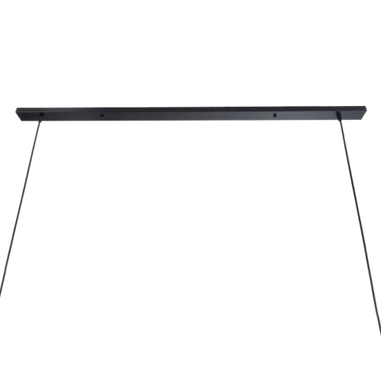 GLOBOSTAR® ALFREDA 01242 Μοντέρνο Κρεμαστό Φωτιστικό Οροφής με Ντουί 10 x E27 AC 220-240V IP20 - Μαύρο - Μ140 x Π18 x Υ7cm GLOBOSTAR® ALFREDA 01242 Μοντέρνο Κρεμαστό Φωτιστικό Οροφής με Ντουί 10 x E27 AC 220-240V IP20 - Μαύρο - Μ140 x Π18 x Υ7cm