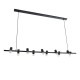 GLOBOSTAR® ALFREDA 01242 Μοντέρνο Κρεμαστό Φωτιστικό Οροφής με Ντουί 10 x E27 AC 220-240V IP20 - Μαύρο - Μ140 x Π18 x Υ7cm GLOBOSTAR® ALFREDA 01242 Μοντέρνο Κρεμαστό Φωτιστικό Οροφής με Ντουί 10 x E27 AC 220-240V IP20 - Μαύρο - Μ140 x Π18 x Υ7cm