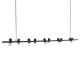 GLOBOSTAR® ALFREDA 01242 Μοντέρνο Κρεμαστό Φωτιστικό Οροφής με Ντουί 10 x E27 AC 220-240V IP20 - Μαύρο - Μ140 x Π18 x Υ7cm GLOBOSTAR® ALFREDA 01242 Μοντέρνο Κρεμαστό Φωτιστικό Οροφής με Ντουί 10 x E27 AC 220-240V IP20 - Μαύρο - Μ140 x Π18 x Υ7cm