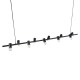 GLOBOSTAR® ALFREDA 01242 Μοντέρνο Κρεμαστό Φωτιστικό Οροφής με Ντουί 10 x E27 AC 220-240V IP20 - Μαύρο - Μ140 x Π18 x Υ7cm GLOBOSTAR® ALFREDA 01242 Μοντέρνο Κρεμαστό Φωτιστικό Οροφής με Ντουί 10 x E27 AC 220-240V IP20 - Μαύρο - Μ140 x Π18 x Υ7cm