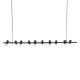 GLOBOSTAR® ALFREDA 01242 Μοντέρνο Κρεμαστό Φωτιστικό Οροφής με Ντουί 10 x E27 AC 220-240V IP20 - Μαύρο - Μ140 x Π18 x Υ7cm GLOBOSTAR® ALFREDA 01242 Μοντέρνο Κρεμαστό Φωτιστικό Οροφής με Ντουί 10 x E27 AC 220-240V IP20 - Μαύρο - Μ140 x Π18 x Υ7cm