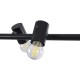 GLOBOSTAR® ALFREDA 01242 Μοντέρνο Κρεμαστό Φωτιστικό Οροφής με Ντουί 10 x E27 AC 220-240V IP20 - Μαύρο - Μ140 x Π18 x Υ7cm GLOBOSTAR® ALFREDA 01242 Μοντέρνο Κρεμαστό Φωτιστικό Οροφής με Ντουί 10 x E27 AC 220-240V IP20 - Μαύρο - Μ140 x Π18 x Υ7cm