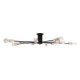 GLOBOSTAR® OLINDA 01244 Μοντέρνο Φωτιστικό Οροφής με Ντουί 10 x E27 AC 220-240V IP20 - Μαύρο & Χρυσό - Μ102 x Π102 x Υ17cm