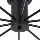 GLOBOSTAR® OLINDA 01244 Μοντέρνο Φωτιστικό Οροφής με Ντουί 10 x E27 AC 220-240V IP20 - Μαύρο & Χρυσό - Μ102 x Π102 x Υ17cm