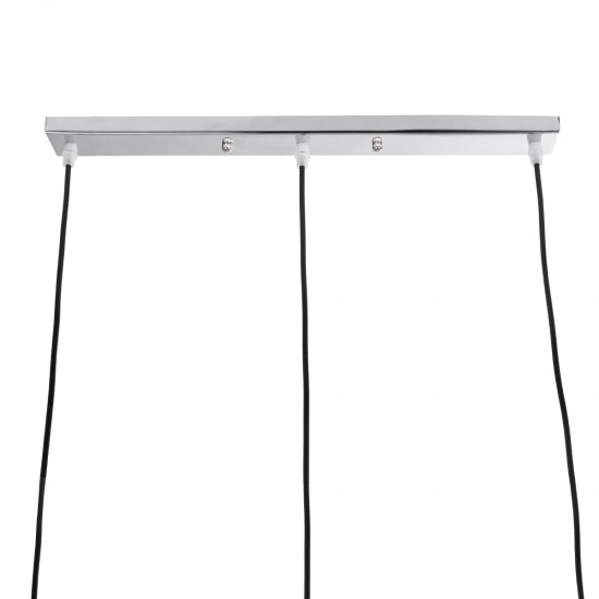 GLOBOSTAR® RAINELDA 01247 Μοντέρνο Κρεμαστό Φωτιστικό Οροφής με Ντουί 3 x E27 AC 220-240V IP20 - Μαύρο & Λευκό - Μ60 x Π15 x Υ19cm GLOBOSTAR® RAINELDA 01247 Μοντέρνο Κρεμαστό Φωτιστικό Οροφής με Ντουί 3 x E27 AC 220-240V IP20 - Μαύρο & Λευκό - Μ60 x Π15 x Υ19cm