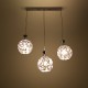 GLOBOSTAR® BOUQUET 01249 Μοντέρνο Κρεμαστό Φωτιστικό Οροφής με Ντουί 3 x E27 AC 220-240V IP20 - Ασημί & Μωβ - Μ66 x Π18 x Υ24cm GLOBOSTAR® BOUQUET 01249 Μοντέρνο Κρεμαστό Φωτιστικό Οροφής με Ντουί 3 x E27 AC 220-240V IP20 - Ασημί & Μωβ - Μ66 x Π18 x Υ24cm