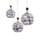GLOBOSTAR® BOUQUET 01249 Μοντέρνο Κρεμαστό Φωτιστικό Οροφής με Ντουί 3 x E27 AC 220-240V IP20 - Ασημί & Μωβ - Μ66 x Π18 x Υ24cm GLOBOSTAR® BOUQUET 01249 Μοντέρνο Κρεμαστό Φωτιστικό Οροφής με Ντουί 3 x E27 AC 220-240V IP20 - Ασημί & Μωβ - Μ66 x Π18 x Υ24cm