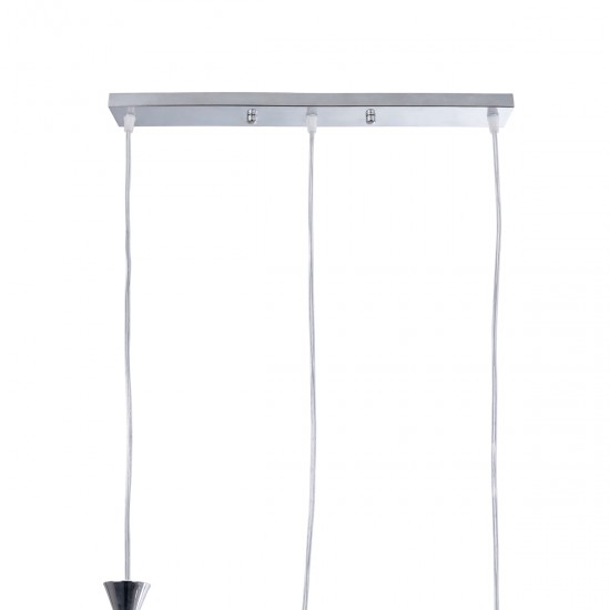 GLOBOSTAR® BOUQUET 01249 Μοντέρνο Κρεμαστό Φωτιστικό Οροφής με Ντουί 3 x E27 AC 220-240V IP20 - Ασημί & Μωβ - Μ66 x Π18 x Υ24cm GLOBOSTAR® BOUQUET 01249 Μοντέρνο Κρεμαστό Φωτιστικό Οροφής με Ντουί 3 x E27 AC 220-240V IP20 - Ασημί & Μωβ - Μ66 x Π18 x Υ24cm