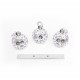 GLOBOSTAR® BOUQUET 01249 Μοντέρνο Κρεμαστό Φωτιστικό Οροφής με Ντουί 3 x E27 AC 220-240V IP20 - Ασημί & Μωβ - Μ66 x Π18 x Υ24cm GLOBOSTAR® BOUQUET 01249 Μοντέρνο Κρεμαστό Φωτιστικό Οροφής με Ντουί 3 x E27 AC 220-240V IP20 - Ασημί & Μωβ - Μ66 x Π18 x Υ24cm