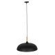 GLOBOSTAR® VALLETE 01258 Μοντέρνο Κρεμαστό Φωτιστικό Οροφής με Ντουί 1 x E27 AC 220-240V IP20 - Μαύρο & Μπεζ - Μ45 x Π45 x Υ27cm