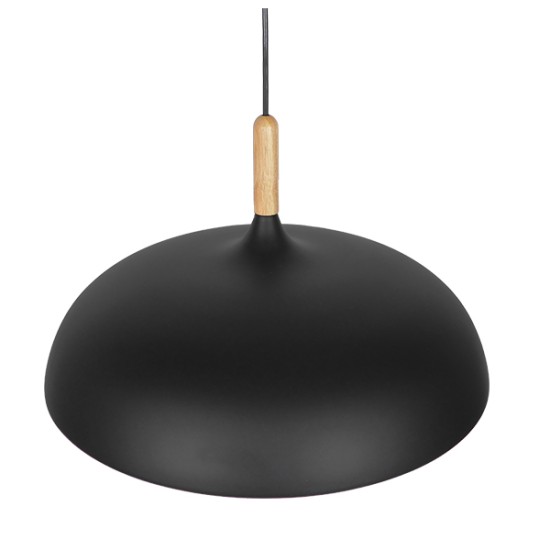 GLOBOSTAR® VALLETE 01258 Μοντέρνο Κρεμαστό Φωτιστικό Οροφής με Ντουί 1 x E27 AC 220-240V IP20 - Μαύρο & Μπεζ - Μ45 x Π45 x Υ27cm