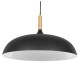 GLOBOSTAR® VALLETE 01258 Μοντέρνο Κρεμαστό Φωτιστικό Οροφής με Ντουί 1 x E27 AC 220-240V IP20 - Μαύρο & Μπεζ - Μ45 x Π45 x Υ27cm