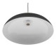 GLOBOSTAR® VALLETE 01258 Μοντέρνο Κρεμαστό Φωτιστικό Οροφής με Ντουί 1 x E27 AC 220-240V IP20 - Μαύρο & Μπεζ - Μ45 x Π45 x Υ27cm