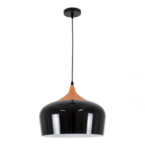 GLOBOSTAR® VILI 01261 Μοντέρνο Κρεμαστό Φωτιστικό Οροφής με Ντουί 1 x E27 AC 220-240V IP20 - Μαύρο & Μπεζ - Μ35 x Π35 x Υ27cm GLOBOSTAR® VILI 01261 Μοντέρνο Κρεμαστό Φωτιστικό Οροφής με Ντουί 1 x E27 AC 220-240V IP20 - Μαύρο & Μπεζ - Μ35 x Π35 x Υ27cm
