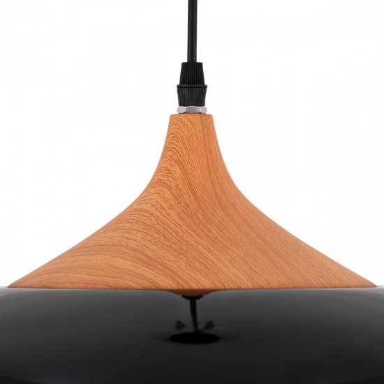 GLOBOSTAR® VILI 01261 Μοντέρνο Κρεμαστό Φωτιστικό Οροφής με Ντουί 1 x E27 AC 220-240V IP20 - Μαύρο & Μπεζ - Μ35 x Π35 x Υ27cm GLOBOSTAR® VILI 01261 Μοντέρνο Κρεμαστό Φωτιστικό Οροφής με Ντουί 1 x E27 AC 220-240V IP20 - Μαύρο & Μπεζ - Μ35 x Π35 x Υ27cm