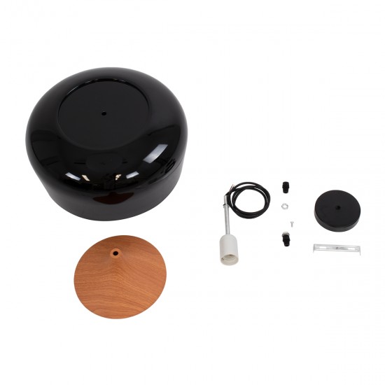 GLOBOSTAR® VILI 01261 Μοντέρνο Κρεμαστό Φωτιστικό Οροφής με Ντουί 1 x E27 AC 220-240V IP20 - Μαύρο & Μπεζ - Μ35 x Π35 x Υ27cm GLOBOSTAR® VILI 01261 Μοντέρνο Κρεμαστό Φωτιστικό Οροφής με Ντουί 1 x E27 AC 220-240V IP20 - Μαύρο & Μπεζ - Μ35 x Π35 x Υ27cm