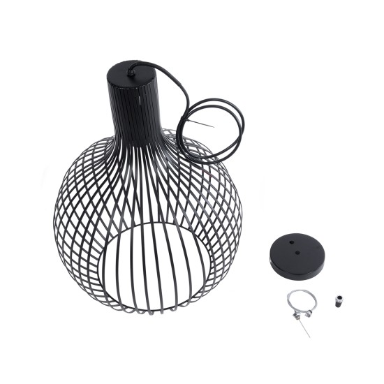 GLOBOSTAR® SCANDI 01266 Μοντέρνο Κρεμαστό Φωτιστικό Οροφής με Ντουί 1 x E27 AC 220-240V IP20 - Μαύρο - Μ38 x Π38 x Υ50cm GLOBOSTAR® SCANDI 01266 Μοντέρνο Κρεμαστό Φωτιστικό Οροφής με Ντουί 1 x E27 AC 220-240V IP20 - Μαύρο - Μ38 x Π38 x Υ50cm