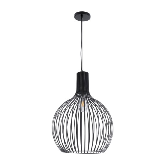 GLOBOSTAR® SCANDI 01266 Μοντέρνο Κρεμαστό Φωτιστικό Οροφής με Ντουί 1 x E27 AC 220-240V IP20 - Μαύρο - Μ38 x Π38 x Υ50cm GLOBOSTAR® SCANDI 01266 Μοντέρνο Κρεμαστό Φωτιστικό Οροφής με Ντουί 1 x E27 AC 220-240V IP20 - Μαύρο - Μ38 x Π38 x Υ50cm