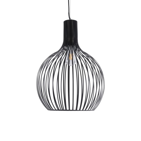 GLOBOSTAR® SCANDI 01266 Μοντέρνο Κρεμαστό Φωτιστικό Οροφής με Ντουί 1 x E27 AC 220-240V IP20 - Μαύρο - Μ38 x Π38 x Υ50cm GLOBOSTAR® SCANDI 01266 Μοντέρνο Κρεμαστό Φωτιστικό Οροφής με Ντουί 1 x E27 AC 220-240V IP20 - Μαύρο - Μ38 x Π38 x Υ50cm