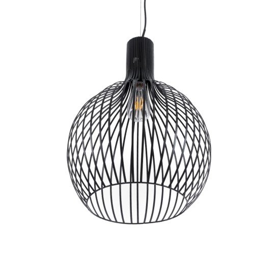 GLOBOSTAR® SCANDI 01266 Μοντέρνο Κρεμαστό Φωτιστικό Οροφής με Ντουί 1 x E27 AC 220-240V IP20 - Μαύρο - Μ38 x Π38 x Υ50cm GLOBOSTAR® SCANDI 01266 Μοντέρνο Κρεμαστό Φωτιστικό Οροφής με Ντουί 1 x E27 AC 220-240V IP20 - Μαύρο - Μ38 x Π38 x Υ50cm
