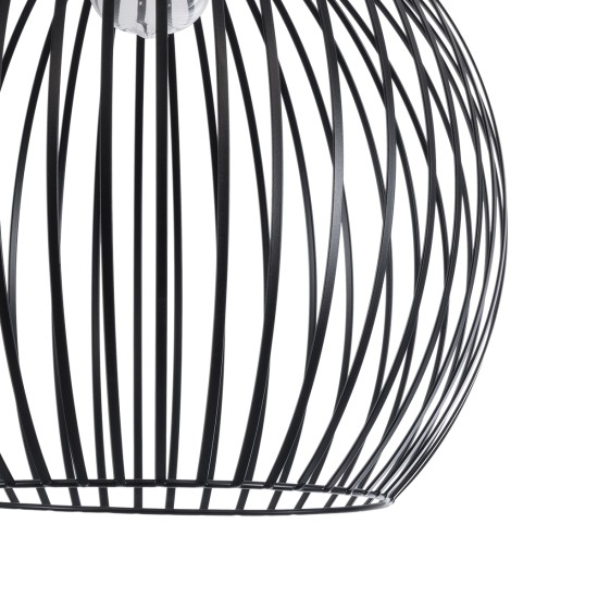 GLOBOSTAR® SCANDI 01266 Μοντέρνο Κρεμαστό Φωτιστικό Οροφής με Ντουί 1 x E27 AC 220-240V IP20 - Μαύρο - Μ38 x Π38 x Υ50cm GLOBOSTAR® SCANDI 01266 Μοντέρνο Κρεμαστό Φωτιστικό Οροφής με Ντουί 1 x E27 AC 220-240V IP20 - Μαύρο - Μ38 x Π38 x Υ50cm