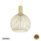 GLOBOSTAR® SCANDI 01267 Vintage Κρεμαστό Φωτιστικό Οροφής με Ντουί 1 x E27 AC 220-240V IP20 - Μπεζ - Μ38 x Π38 x Y50cm GLOBOSTAR® SCANDI 01267 Vintage Κρεμαστό Φωτιστικό Οροφής με Ντουί 1 x E27 AC 220-240V IP20 - Μπεζ - Μ38 x Π38 x Y50cm