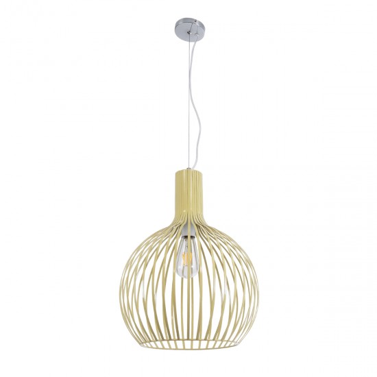 GLOBOSTAR® SCANDI 01267 Vintage Κρεμαστό Φωτιστικό Οροφής με Ντουί 1 x E27 AC 220-240V IP20 - Μπεζ - Μ38 x Π38 x Y50cm GLOBOSTAR® SCANDI 01267 Vintage Κρεμαστό Φωτιστικό Οροφής με Ντουί 1 x E27 AC 220-240V IP20 - Μπεζ - Μ38 x Π38 x Y50cm