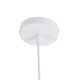 GLOBOSTAR® SEVILLE 01268 Μοντέρνο Κρεμαστό Φωτιστικό Οροφής με Ντουί 1 x E27 AC 220-240V IP20 - Λευκό & Χρυσό - Μ35 x Π35 x Υ35cm