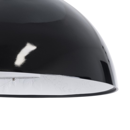 GLOBOSTAR® SERENIA 01270 Μοντέρνο Κρεμαστό Φωτιστικό Οροφής με Ντουί 1 x E27 AC 220-240V IP20 - Μαύρο & Λευκό - Μ60 x Π60 x Υ30cm GLOBOSTAR® SERENIA 01270 Μοντέρνο Κρεμαστό Φωτιστικό Οροφής με Ντουί 1 x E27 AC 220-240V IP20 - Μαύρο & Λευκό - Μ60 x Π60 x Υ30cm