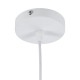 GLOBOSTAR® FELICITA 01277 Μοντέρνο Κρεμαστό Φωτιστικό Οροφής με Ντουί 1 x E27 AC 220-240V IP20 - Ασημί & Μπεζ - Μ30 x Π30 x Υ25cm GLOBOSTAR® FELICITA 01277 Μοντέρνο Κρεμαστό Φωτιστικό Οροφής με Ντουί 1 x E27 AC 220-240V IP20 - Ασημί & Μπεζ - Μ30 x Π30 x Υ25cm