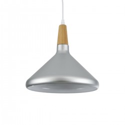 GLOBOSTAR® FELICITA 01277 Μοντέρνο Κρεμαστό Φωτιστικό Οροφής με Ντουί 1 x E27 AC 220-240V IP20 - Ασημί & Μπεζ - Μ30 x Π30 x Υ25cm GLOBOSTAR® FELICITA 01277 Μοντέρνο Κρεμαστό Φωτιστικό Οροφής με Ντουί 1 x E27 AC 220-240V IP20 - Ασημί & Μπεζ - Μ30 x Π30 x Υ25cm