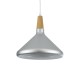 GLOBOSTAR® FELICITA 01277 Μοντέρνο Κρεμαστό Φωτιστικό Οροφής με Ντουί 1 x E27 AC 220-240V IP20 - Ασημί & Μπεζ - Μ30 x Π30 x Υ25cm GLOBOSTAR® FELICITA 01277 Μοντέρνο Κρεμαστό Φωτιστικό Οροφής με Ντουί 1 x E27 AC 220-240V IP20 - Ασημί & Μπεζ - Μ30 x Π30 x Υ25cm
