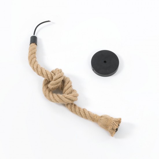 GLOBOSTAR® ROPE 01278 Boho Κρεμαστό Φωτιστικό Οροφής με Ντουί 1 x E27 AC 220-240V IP20 - Μπεζ - Μ10 x Π3.5 x Y100cm GLOBOSTAR® ROPE 01278 Boho Κρεμαστό Φωτιστικό Οροφής με Ντουί 1 x E27 AC 220-240V IP20 - Μπεζ - Μ10 x Π3.5 x Y100cm