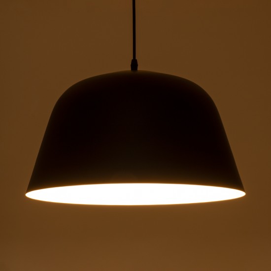 GLOBOSTAR® UPVALE 01281 Μοντέρνο Κρεμαστό Φωτιστικό Οροφής με Ντουί 1 x E27 AC 220-240V IP20 - Μαύρο & Λευκό - Μ40 x Π40 x Υ24cm GLOBOSTAR® UPVALE 01281 Μοντέρνο Κρεμαστό Φωτιστικό Οροφής με Ντουί 1 x E27 AC 220-240V IP20 - Μαύρο & Λευκό - Μ40 x Π40 x Υ24cm