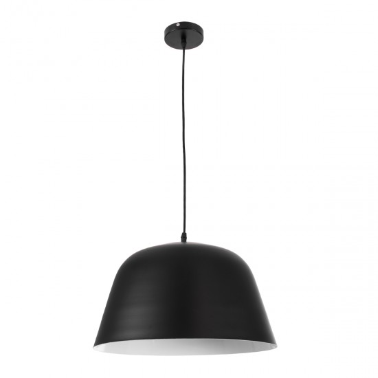 GLOBOSTAR® UPVALE 01281 Μοντέρνο Κρεμαστό Φωτιστικό Οροφής με Ντουί 1 x E27 AC 220-240V IP20 - Μαύρο & Λευκό - Μ40 x Π40 x Υ24cm GLOBOSTAR® UPVALE 01281 Μοντέρνο Κρεμαστό Φωτιστικό Οροφής με Ντουί 1 x E27 AC 220-240V IP20 - Μαύρο & Λευκό - Μ40 x Π40 x Υ24cm