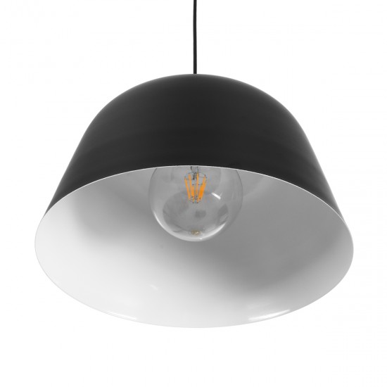 GLOBOSTAR® UPVALE 01281 Μοντέρνο Κρεμαστό Φωτιστικό Οροφής με Ντουί 1 x E27 AC 220-240V IP20 - Μαύρο & Λευκό - Μ40 x Π40 x Υ24cm GLOBOSTAR® UPVALE 01281 Μοντέρνο Κρεμαστό Φωτιστικό Οροφής με Ντουί 1 x E27 AC 220-240V IP20 - Μαύρο & Λευκό - Μ40 x Π40 x Υ24cm