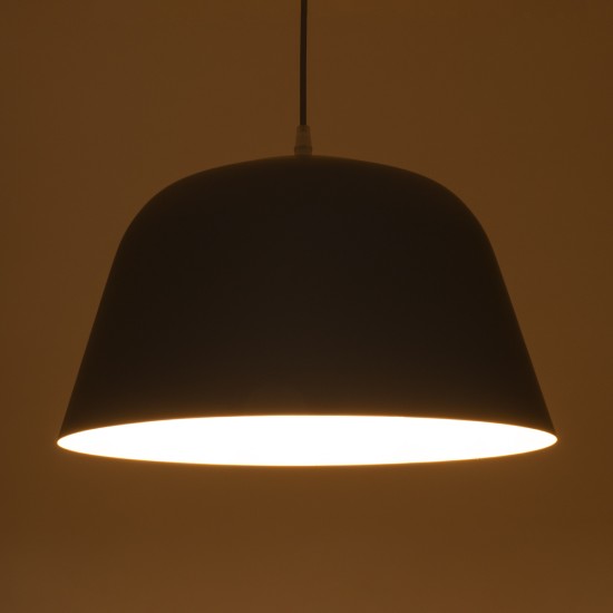 GLOBOSTAR® UPVALE 01282 Μοντέρνο Κρεμαστό Φωτιστικό Οροφής με Ντουί 1 x E27 AC 220-240V IP20 - Γκρι & Λευκό - Μ40 x Π40 x Υ24cm GLOBOSTAR® UPVALE 01282 Μοντέρνο Κρεμαστό Φωτιστικό Οροφής με Ντουί 1 x E27 AC 220-240V IP20 - Γκρι & Λευκό - Μ40 x Π40 x Υ24cm