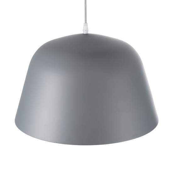 GLOBOSTAR® UPVALE 01282 Μοντέρνο Κρεμαστό Φωτιστικό Οροφής με Ντουί 1 x E27 AC 220-240V IP20 - Γκρι & Λευκό - Μ40 x Π40 x Υ24cm GLOBOSTAR® UPVALE 01282 Μοντέρνο Κρεμαστό Φωτιστικό Οροφής με Ντουί 1 x E27 AC 220-240V IP20 - Γκρι & Λευκό - Μ40 x Π40 x Υ24cm