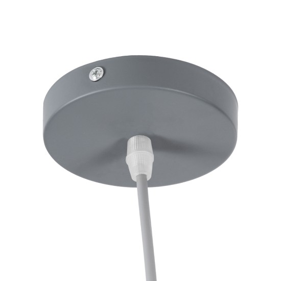 GLOBOSTAR® UPVALE 01282 Μοντέρνο Κρεμαστό Φωτιστικό Οροφής με Ντουί 1 x E27 AC 220-240V IP20 - Γκρι & Λευκό - Μ40 x Π40 x Υ24cm GLOBOSTAR® UPVALE 01282 Μοντέρνο Κρεμαστό Φωτιστικό Οροφής με Ντουί 1 x E27 AC 220-240V IP20 - Γκρι & Λευκό - Μ40 x Π40 x Υ24cm